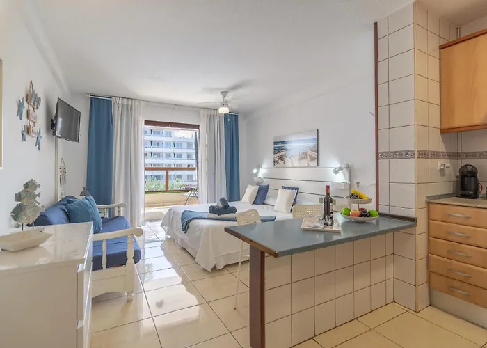 Go2tenerife Apart'azul Near The & Pool View * 美洲海滩